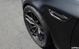 A Matte Black BMW F10 M5 Gets Vorsteiner Wheels & Aero