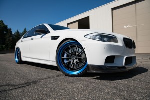 Alpine White BMW F10 M5 Gets A Set of Amazing Finished ADV.1 Wheels