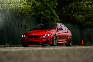 Matte Red BMW M3 With Brixton Forged Wheels
