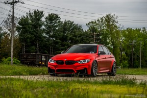 Matte Red BMW M3 With Brixton Forged Wheels