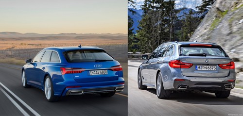 Kako se primerja novi AUDI A6 Avant proti BMW 5 Touring?