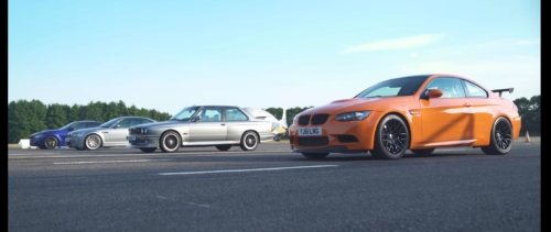 Štiri generacije: E30,E46,E92 in F80 BMW M3 v ”drag” dirki!