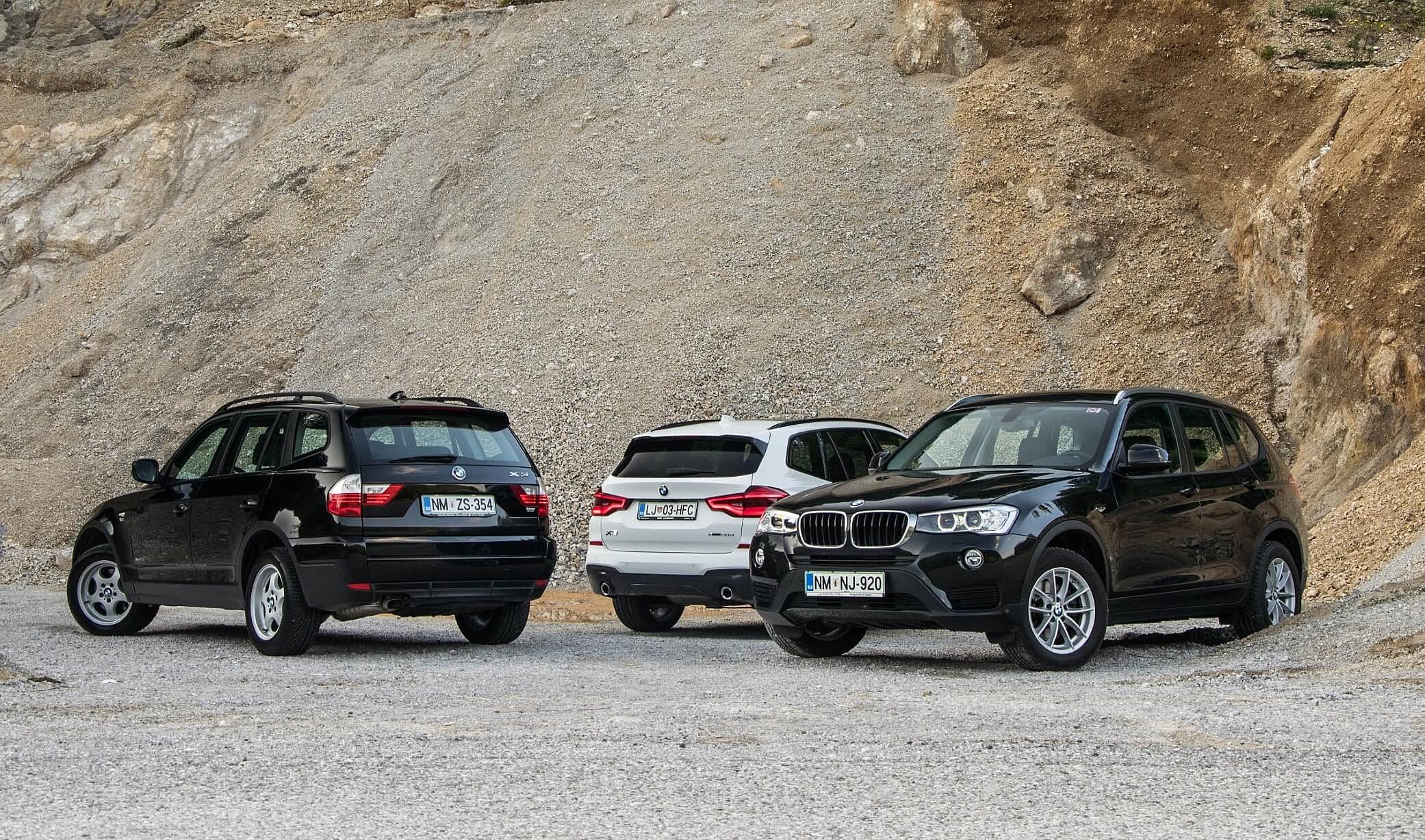 PRIMERJALNI TEST: BMW X3 -Tri generacije odličnosti!